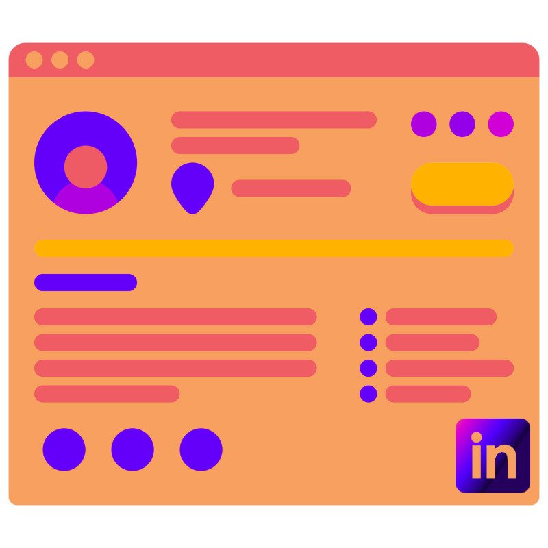 LinkedIn profile creation service by GoVibe, optimizing professional profiles for visibility and engagement